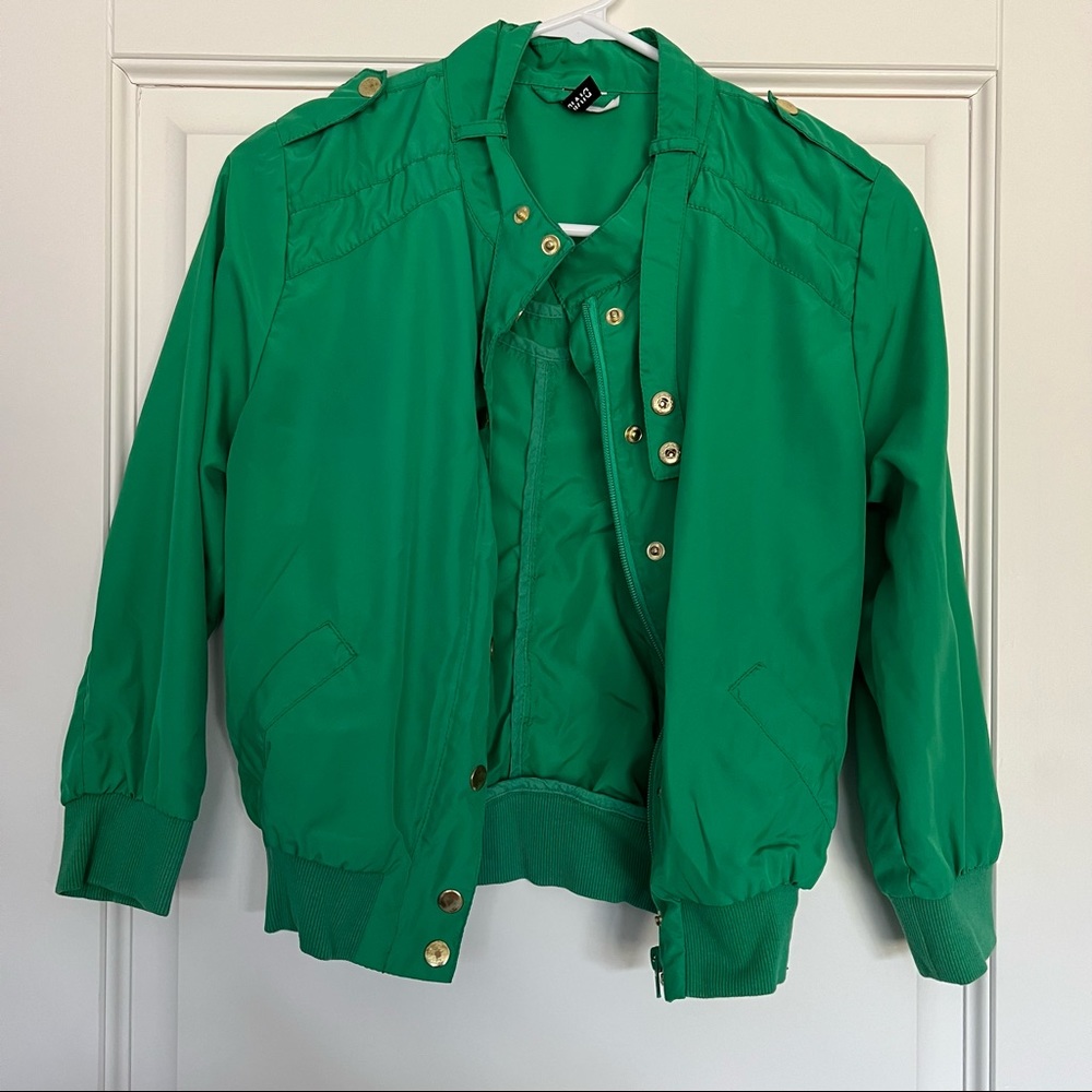 Divided Green Kids Bomber Jacket